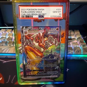 Blaziken VMAX Alt Art PSA CGC Beckett | Display Case Extended Art