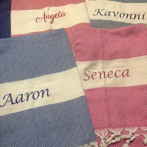 70x40" Personalized Gift Towel, Custom Towels, Bachelorette Party Favor, Bridesmaid Gifts, Girls Trip Gifts, Bridal Party Gift, Wedding Gift