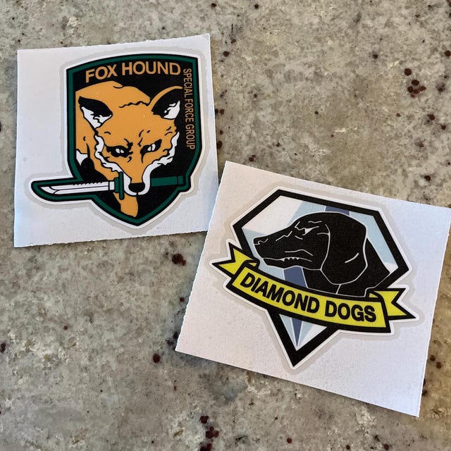 Foxhound Logo 3.75x4” Color Die-cut Vinyl Decal Water/weather