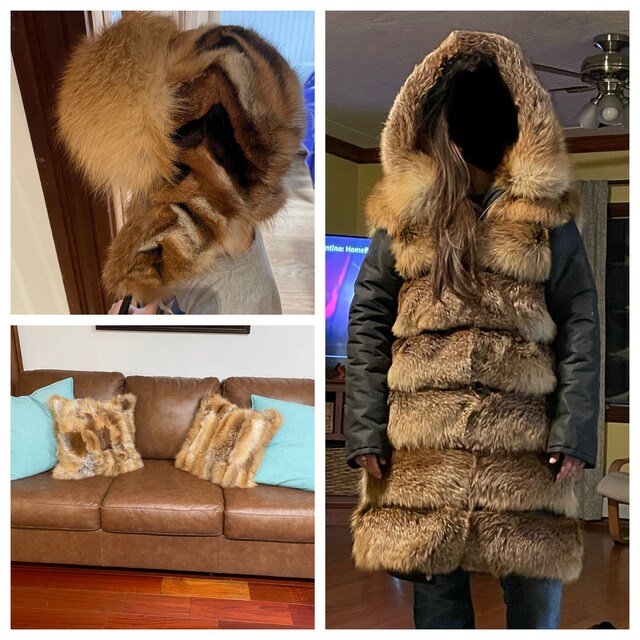 Fox Fur Lined Parka Coat | Women's Winter Jacket With Hood | Long