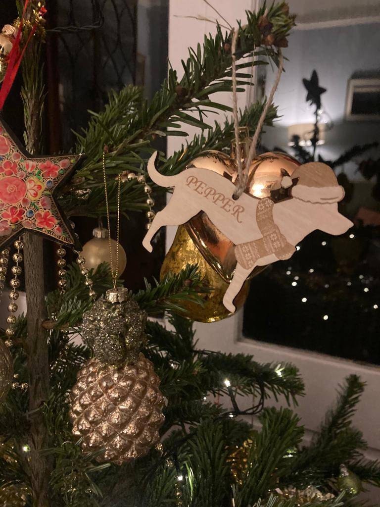 Custom Christmas Dog Decoration