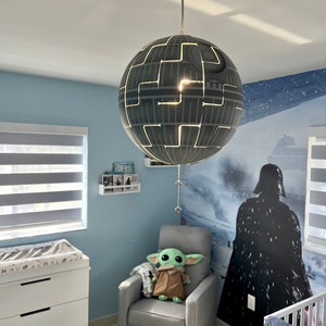 Ikea PS 2014 Star Wars Death Star Exploding Pendant Ceiling Light Lamp ...