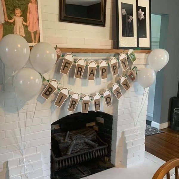 Frappy Birthday Banner Birthday Custom Banner SB Inspired