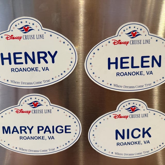 Disney Cruise Line Name Tag Personalized Disney Cruise Door Magnet
