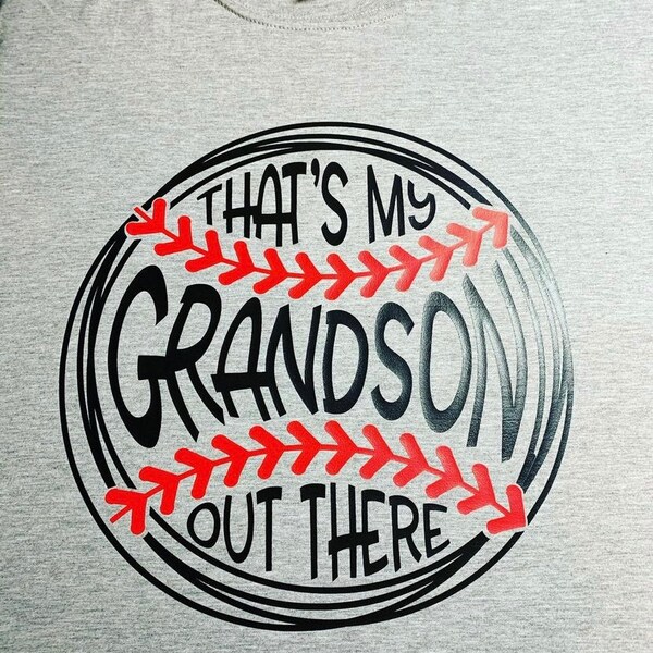 That's My Grandson Out There Svg - Baseball Svg - Baseball Cut File ...