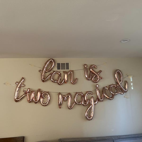 Custom Cursive Script Letter Balloons 16 Inch Foil Balloon Letters ...