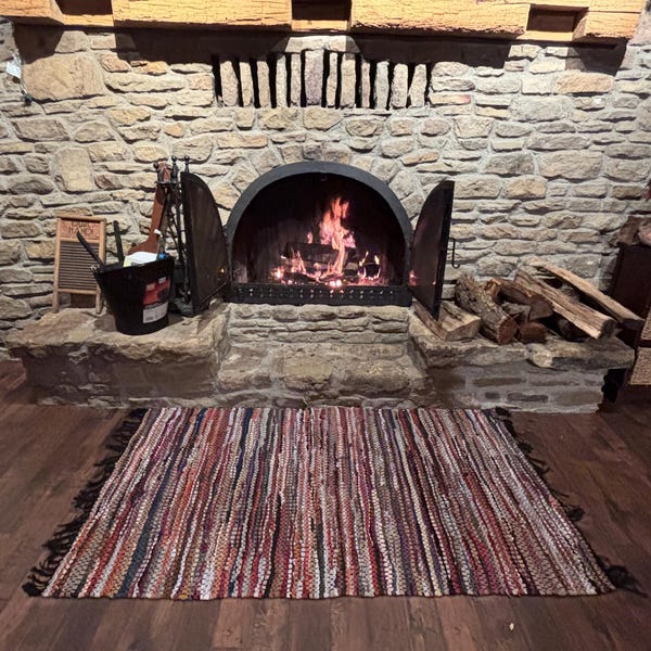 Enhance Your Fireplace With Our Grey Colour Leather Hearth Rug Bedroom ...