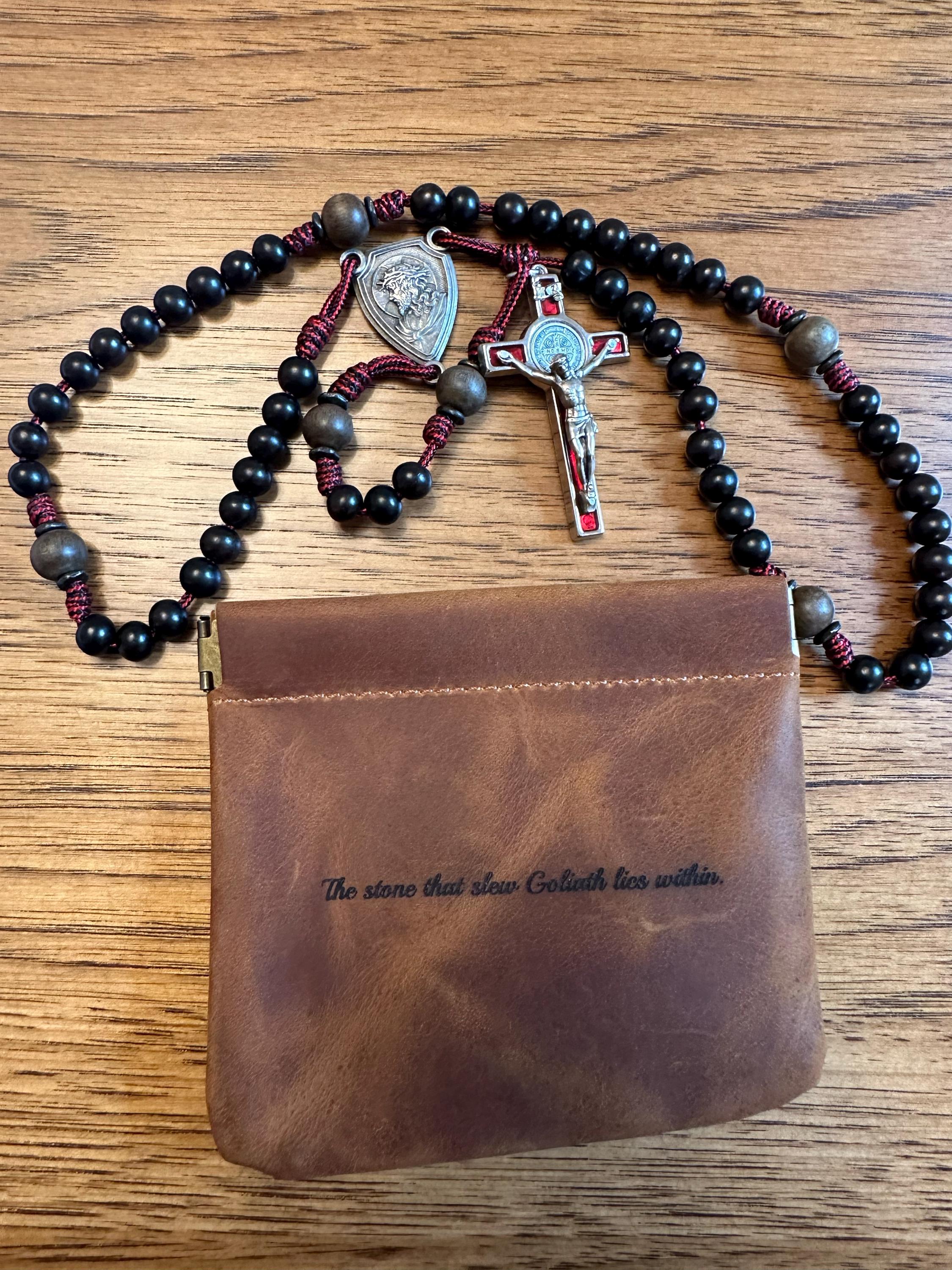 Personalized Leather Rosary Pouch | Perfect 1st Communion and Confirmation Gift, Valentine&#39;s day gifts