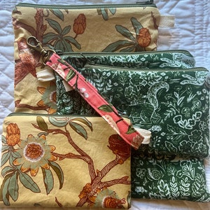 Cotton Wristlet Strap, Rifle Paper Co Fabric Wristlet, Floral Key