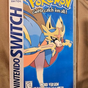 Pokémon Sword Custom Nintendo Switch Boxart With Physical 