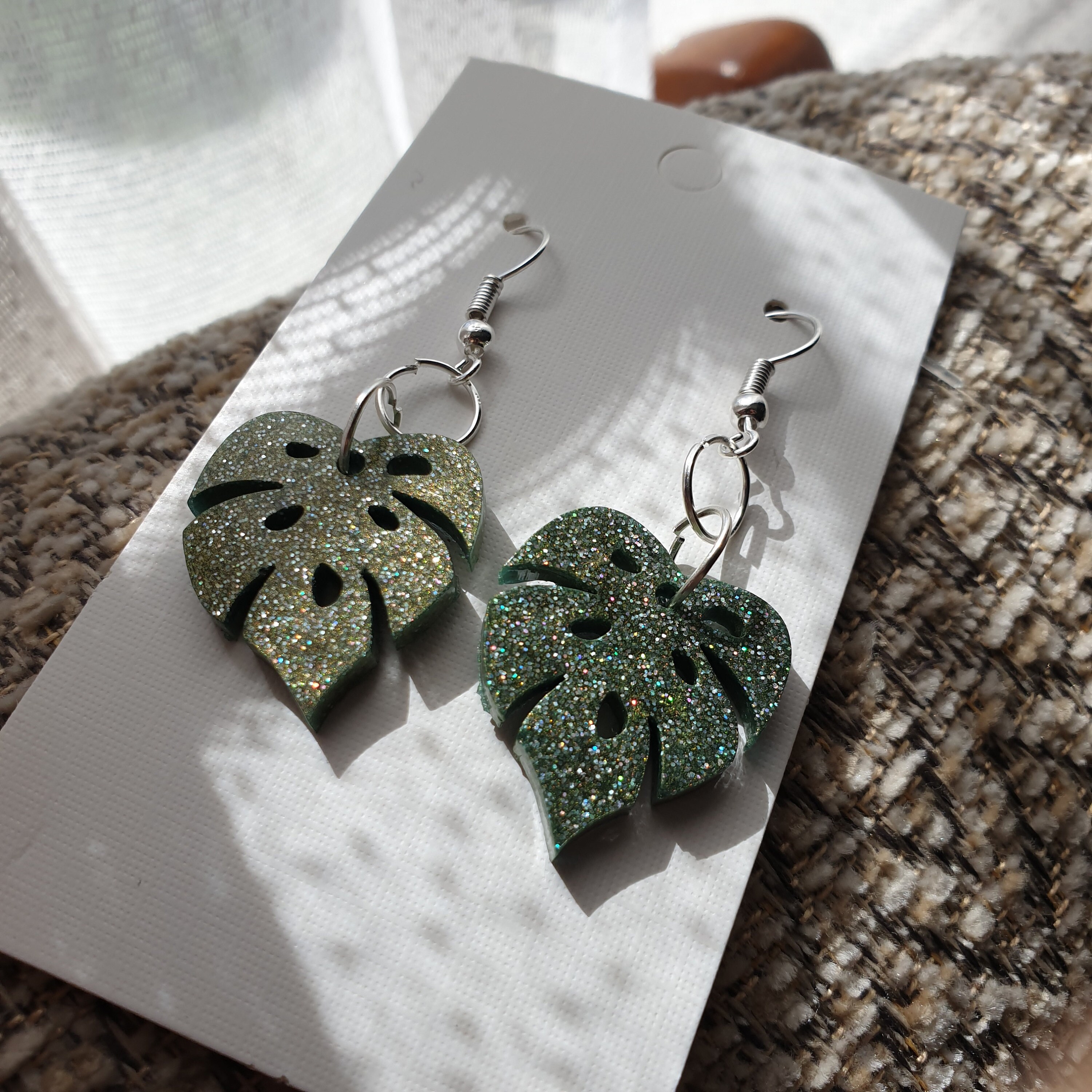 Monstera Leaf Earring Mold with Holes EM239