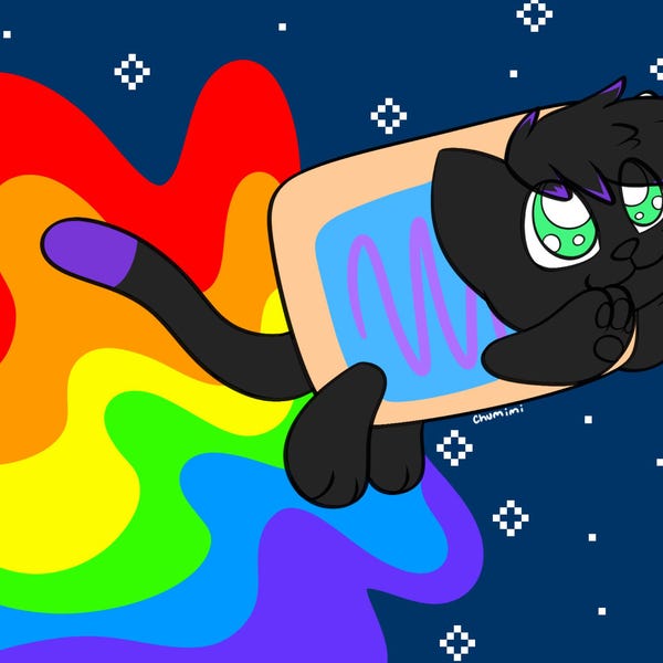 Simping Fursona Digital Sticker Icon YCH - Etsy