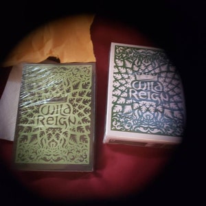 WILD REIGN Playing Cards: Evergreen and Crimson Decks