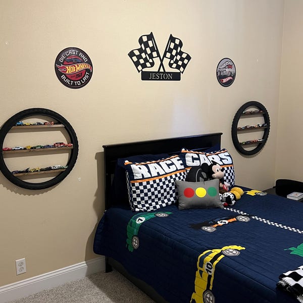Custom Checkered Flag Racing Sign, Checkered Flag Monogram ...
