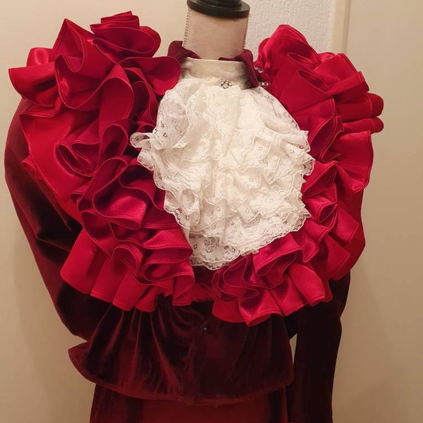 Jabot In Pizzo Bianco Per Costumi - Collare Elegante Per Donne, Cosplay E Feste In Maschera - Foto 12