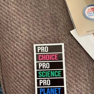 Pro Choice Pro Science Pro Planet Vinyl Sticker Etsy