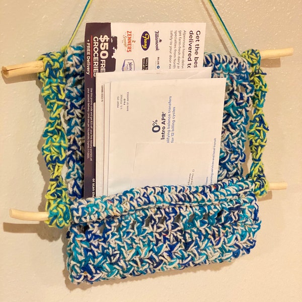 Boho Book Nook Crochet Pattern, Crochet Wall Hanging Pattern, Crochet Hanging Basket, Wall ...