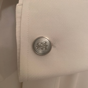 Personalised Sterling Silver Monogram Cufflinks Engraved | Etsy