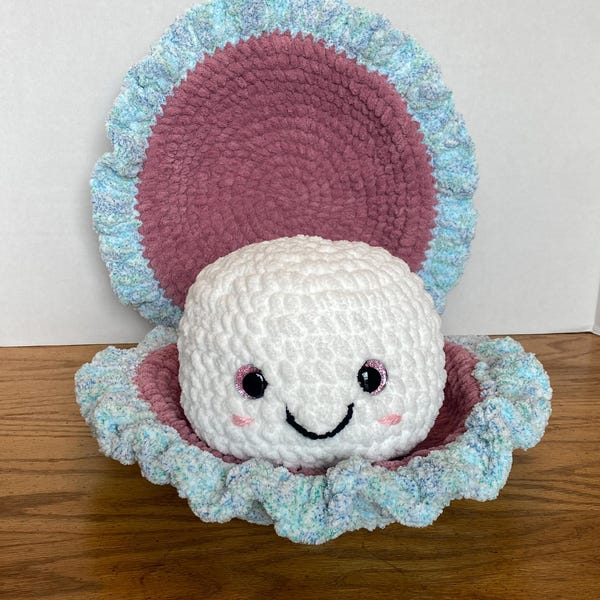 Crochet Clam Pattern Giant Clam & Mini Clam Crochet Pattern PDF – Amigurumi Sea Creature, No ...