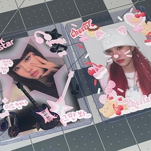 Kpop Photocard Frame Card Heart Beam Deco Frame Kpop - Etsy