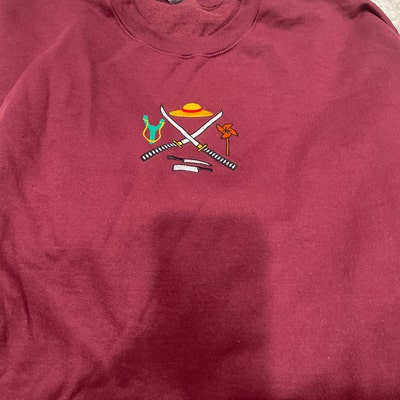 The Slouch Sweatshirt with Embroidered Daisy