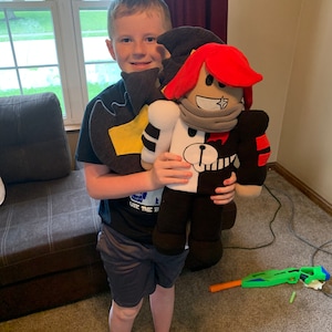 Roblox Plush Make Your Own Character Large Size Etsy - roblox stuffy