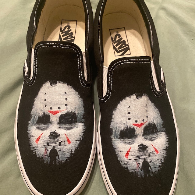 新品未使用　vans ホラーシリーズ　ジェイソン　スリッポン 新品未使用 vans ホラーシリーズ ジェイソン スリッポン - メルカリ