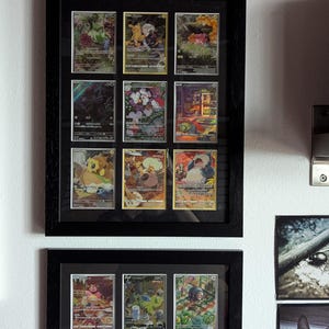 ブラック 9 トレーディング カード フレーム (生カード用、オプション