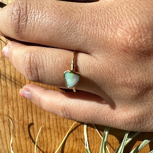 Customer photo from Chloe, Mini Raw Australian Opal Ring