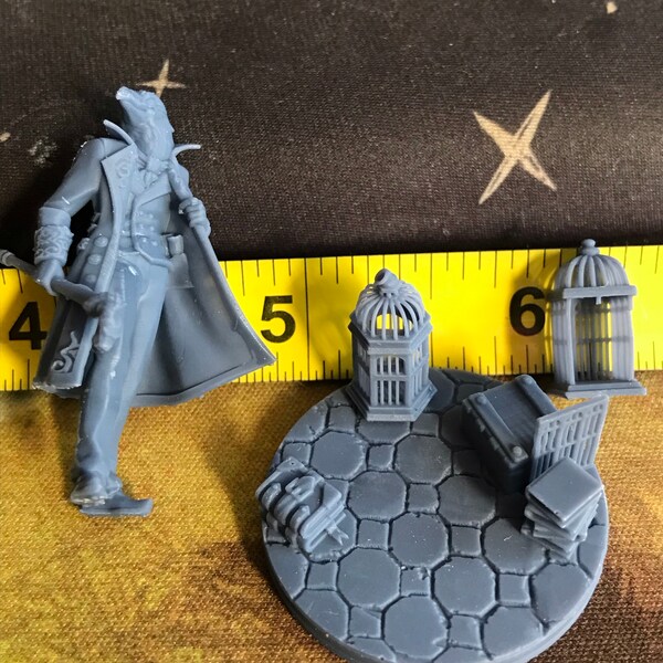 Dr. Miles Rook Miniature 3D Resin Printed 28-32mm Tabletop Dark Fantasy ...