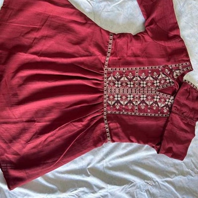 Kurta Sets for Women Indian Tunic White Solid Kurti Dress - Etsy