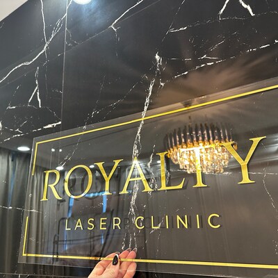 Rectangular Sign, Acrylic Logo Sign, Frosted Acrylic Sign, Custom ...