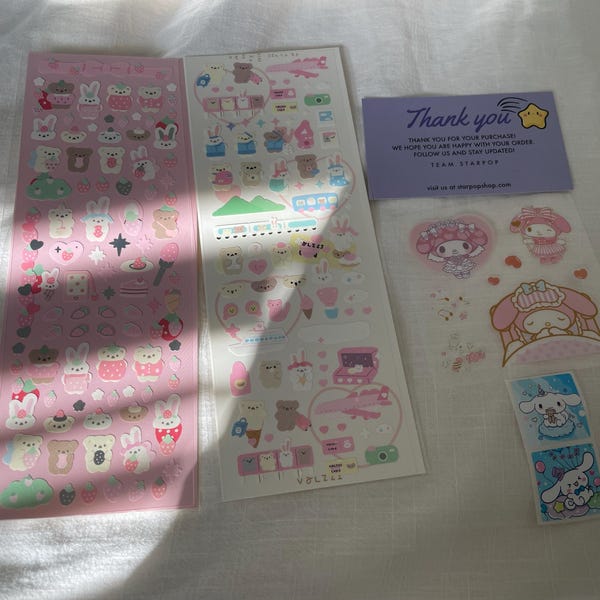 Kpop Polco Deco Stickers "mini Bears" - 1 PC | Kawaii Cute Kpop ...