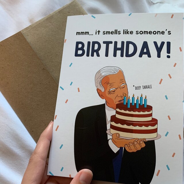 It Smells Like Someone's Birthday, Funny Greeting Card, Joe