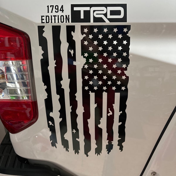 TRD Pro Toyota Racing Development Tacoma Tundra Bed Tailgate Decal ...