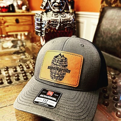 Blank Leather Hat Patches, Rectangle Laserable Leatherette Patch With