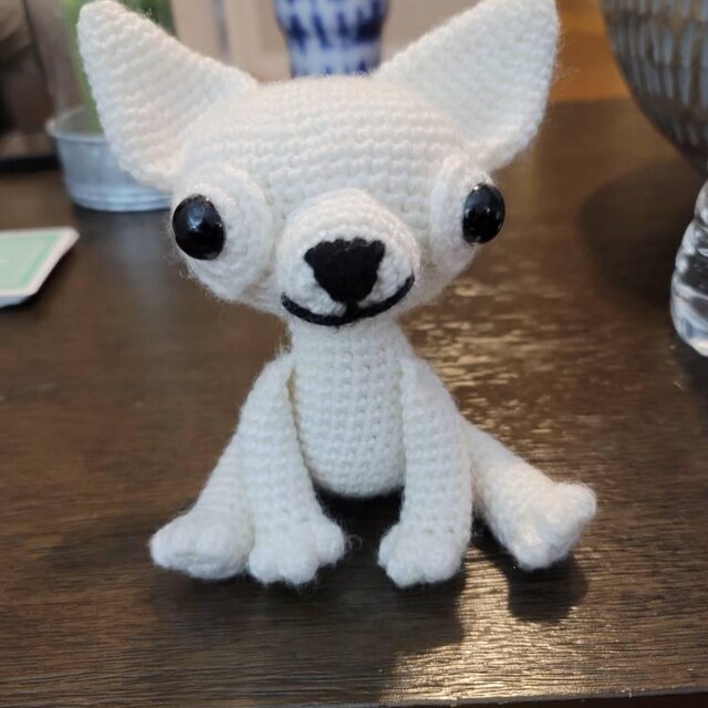 チワワ犬のあみぐるみかぎ針編みパターン - Etsy 日本