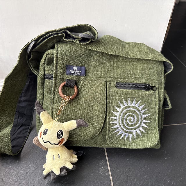 極美品✦MP Embroidery Casual Messenger Bag Mexican Embroidered Messenger Crossbody Shoulder Bag Bolsa