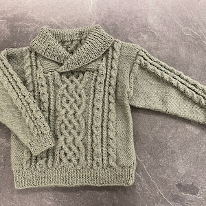 Siobhan Baby and Toddler Aran Cardigan PDF Knitting (Instant Download ...