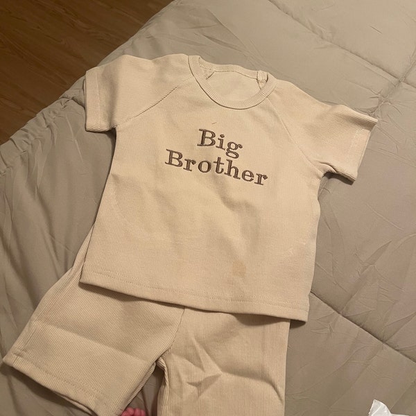 Summer Personalised Child Ribbed Sets | Embroidered Kids Sets ...