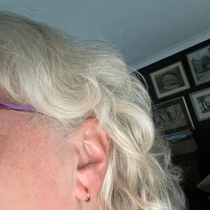 M Men Style Men Razor Blade Dangle Huggie With Chrismas Gift Feather