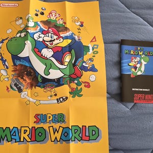 Super Mario World - Super Nintendo - Manual - Etsy