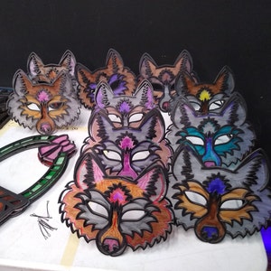 White Wolf Mask Printable, Paper DIY for Kids and Adults. PDF Template. Instant Download. for ...