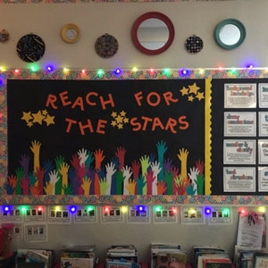 Teachers School Bulletin Board Cutouts DIY Kit "this is Where the Fun ...