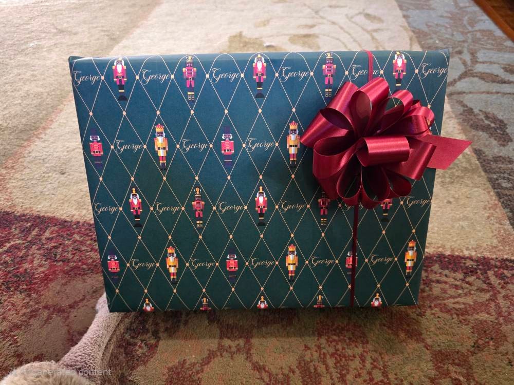 Nutcracker Wrapping Paper Green Christmas Gift Wrappig Paper Personalized Gift Wrapping Paper Nutcracker Christmas Wrapping Paper Elegant