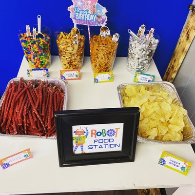 Robot Food Tent Printables