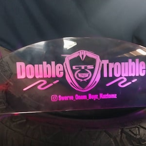 Car Show Hood Arch • Fully Custom • Comes with two LEDS installed for multiple color combo's!