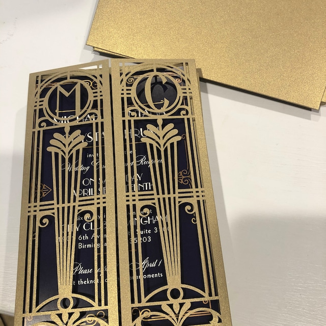 Art Deco Gatsby Invitation – Ceci New York