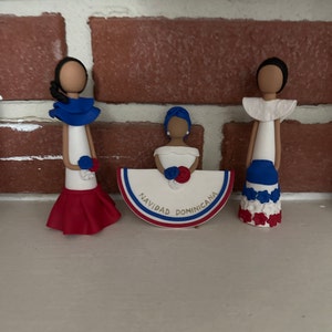 Dominican Art Print Faceless Doll Christmas Gift, Two Instant Download ...
