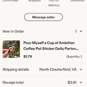Etsy buyer added a photo of their purchase